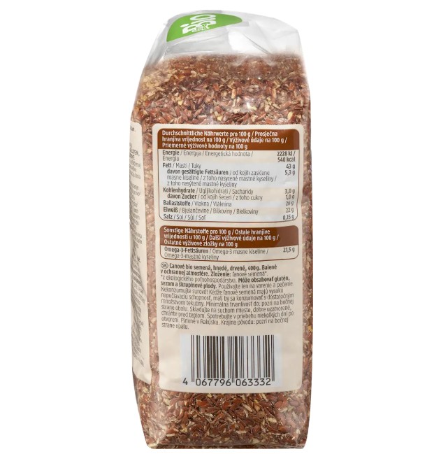 Hạt lanh xay hữu cơ dmBio Leinsamen Geschrotet, 400 g Hạt lanh xay hữu cơ dmBio Leinsamen Geschrotet, 400 g