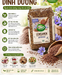 Hạt lanh xay hữu cơ dmBio Leinsamen Geschrotet, 400 g