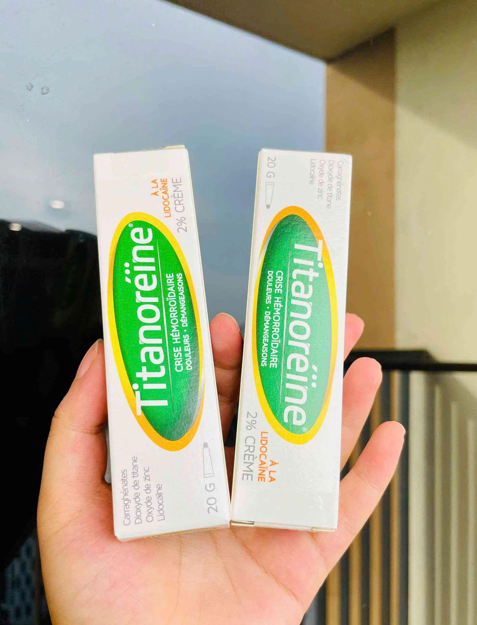 Kem bôi trĩ Titanoreine À La Lidocaine 2%, 20g Kem bôi trĩ Titanoreine À La Lidocaine 2%, 20g