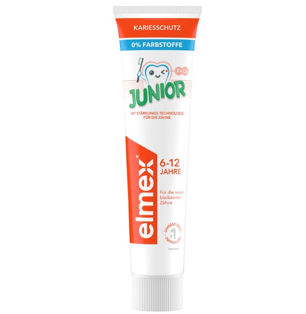 Kem đánh răng elmex Junior Zahnpasta cho trẻ từ 6-12 tuổi, 75ml Kem đánh răng elmex Junior Zahnpasta cho trẻ từ 6-12 tuổi, 75ml