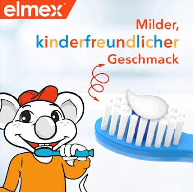 Kem đánh răng elmex Kinder Zahnpasta cho trẻ từ 2-6 tuổi, 50ml Kem đánh răng elmex Kinder Zahnpasta cho trẻ từ 2-6 tuổi, 50ml