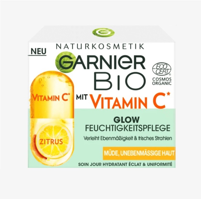 Kem dưỡng da Garnier Bio mit Vitamin C Glow làm sáng da, mờ nám, 50ml Kem dưỡng da Garnier Bio mit Vitamin C Glow làm sáng da, mờ nám, 50ml