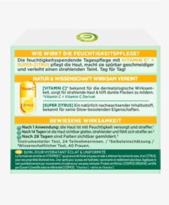 Kem dưỡng da Garnier Bio mit Vitamin C Glow làm sáng da, mờ nám, 50ml