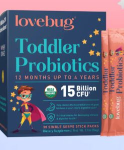 Men vi sinh Lovebug Toddler Probiotics cho trẻ từ 1-4 tuổi, 30 gói