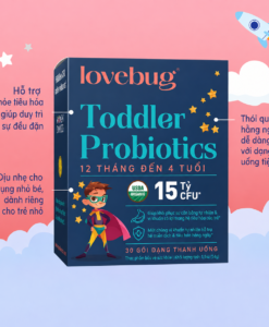 Men vi sinh Lovebug Toddler Probiotics cho trẻ từ 1-4 tuổi, 30 gói