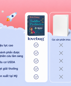 Men vi sinh Lovebug Toddler Probiotics cho trẻ từ 1-4 tuổi, 30 gói