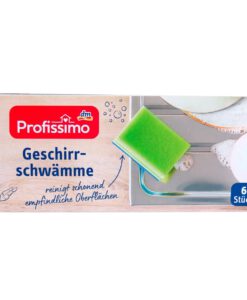 Miếng bọt biển rửa bát Profissimo Geschirr-schwämme, Set 6 miếng