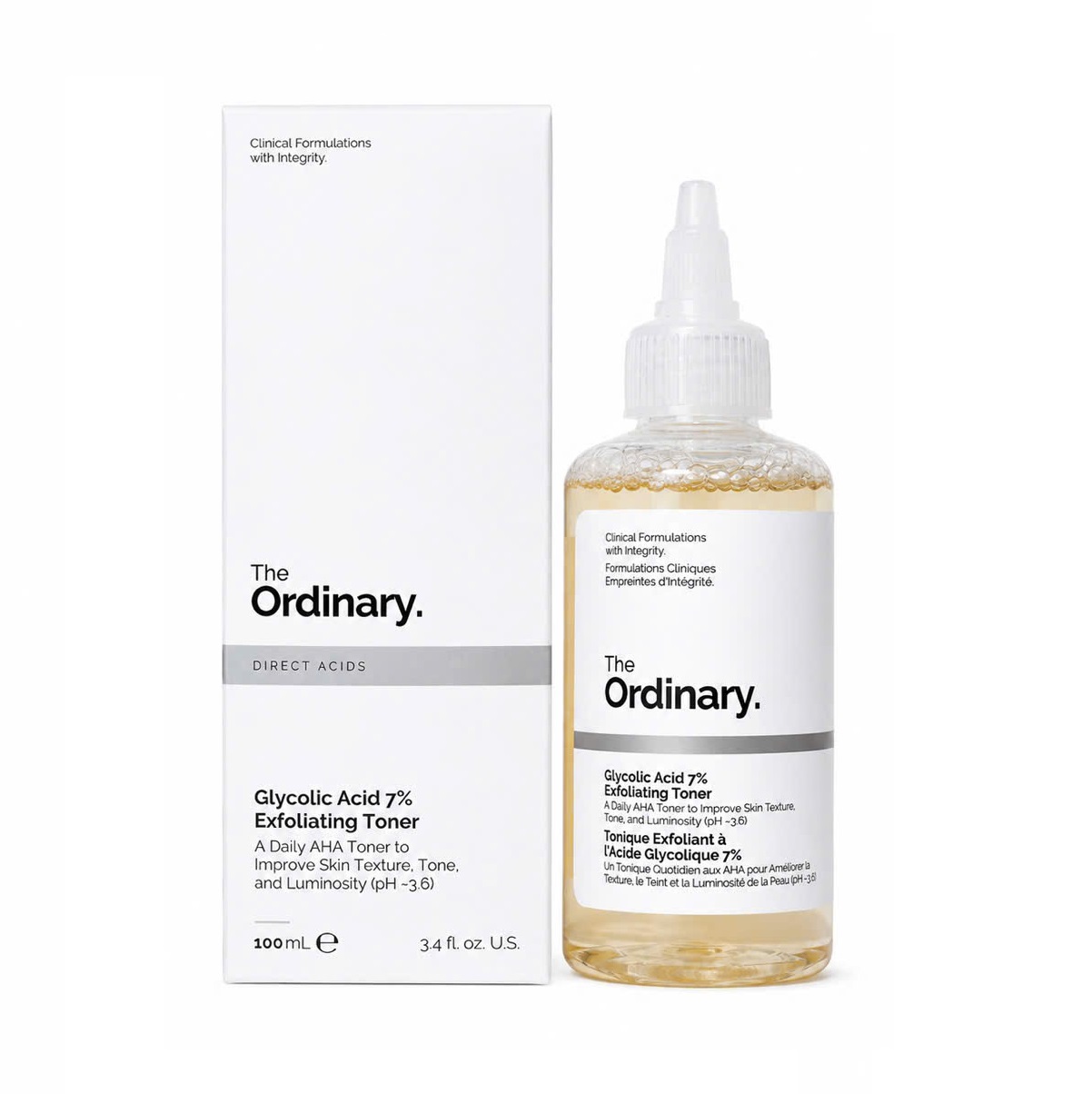 Nước hoa hồng tẩy da chết The Ordinary Glycolic Acid 7% Exfoliating Toner, 100ml Nước hoa hồng tẩy da chết The Ordinary Glycolic Acid 7% Exfoliating Toner, 100ml