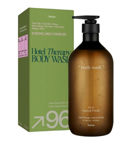 Sữa tắm nước hoa Hetras Hotel Therapy Body Wash No.20 Santal Fresh, 1013ml Sữa tắm nước hoa Hetras Hotel Therapy Body Wash No.20 Santal Fresh, 1013ml