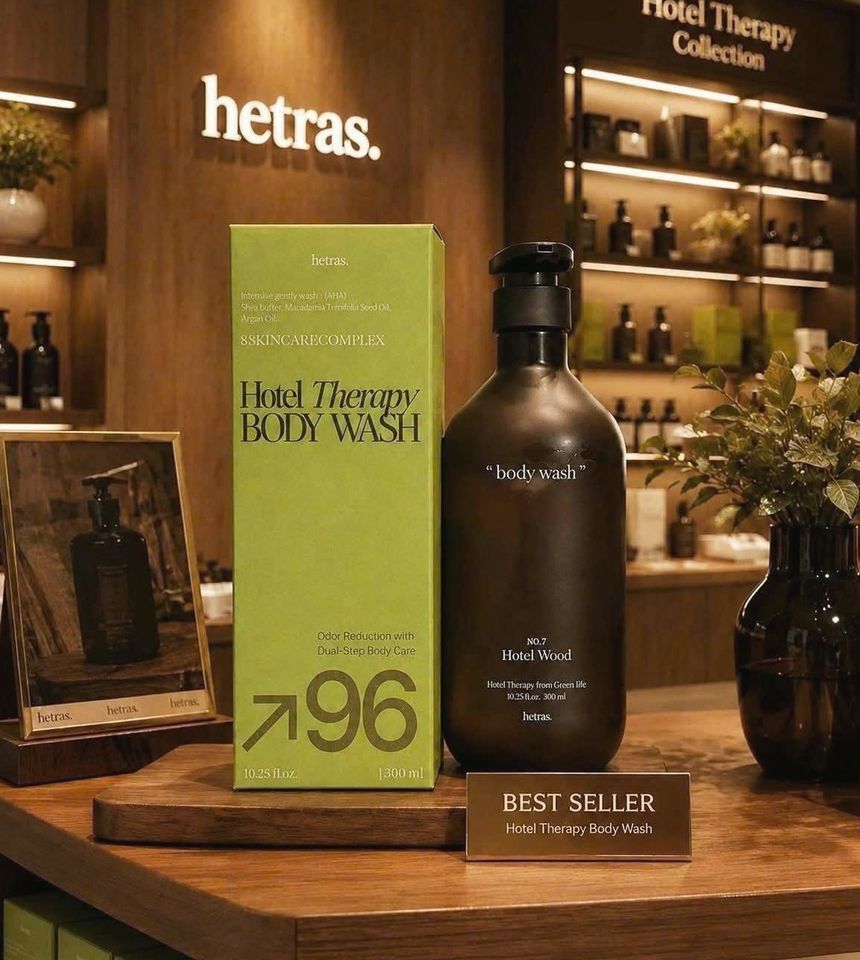 Sữa tắm nước hoa Hetras Hotel Therapy Body Wash No.7 Hotel Wood, 1013ml Sữa tắm nước hoa Hetras Hotel Therapy Body Wash No.7 Hotel Wood, 1013ml