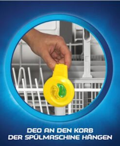 Tinh dầu treo khử mùi máy rửa bát Finish Spülmaschinen-Deo Citrus & Limette hương chanh, 1 chiếc