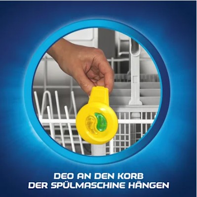 Tinh dầu treo khử mùi máy rửa bát Finish Spülmaschinen-Deo Citrus & Limette hương chanh, 1 chiếc Tinh dầu treo khử mùi máy rửa bát Finish Spülmaschinen-Deo Citrus & Limette hương chanh, 1 chiếc