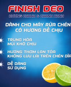 Tinh dầu treo khử mùi máy rửa bát Finish Spülmaschinen-Deo Citrus & Limette hương chanh, 1 chiếc