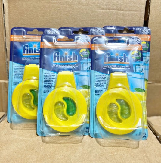 Tinh dầu treo khử mùi máy rửa bát Finish Spülmaschinen-Deo Citrus & Limette hương chanh, 1 chiếc Tinh dầu treo khử mùi máy rửa bát Finish Spülmaschinen-Deo Citrus & Limette hương chanh, 1 chiếc
