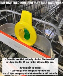 Tinh dầu treo khử mùi máy rửa bát Finish Spülmaschinen-Deo Citrus & Limette hương chanh, 1 chiếc