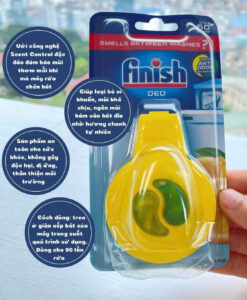 Tinh dầu treo khử mùi máy rửa bát Finish Spülmaschinen-Deo Citrus & Limette hương chanh, 1 chiếc
