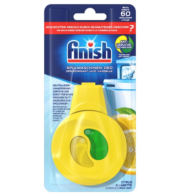 Tinh dầu treo khử mùi máy rửa bát Finish Spülmaschinen-Deo Citrus & Limette hương chanh, 1 chiếc Tinh dầu treo khử mùi máy rửa bát Finish Spülmaschinen-Deo Citrus & Limette hương chanh, 1 chiếc