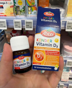Viên ngậm Abtei Kinder Vitamin D3 bổ sung vitamin D3 cho trẻ em từ 4 tuổi, 50 viên