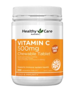 Viên nhai Vitamin C Healthy Care Vitamin C 500mg Chewable, 500 viên