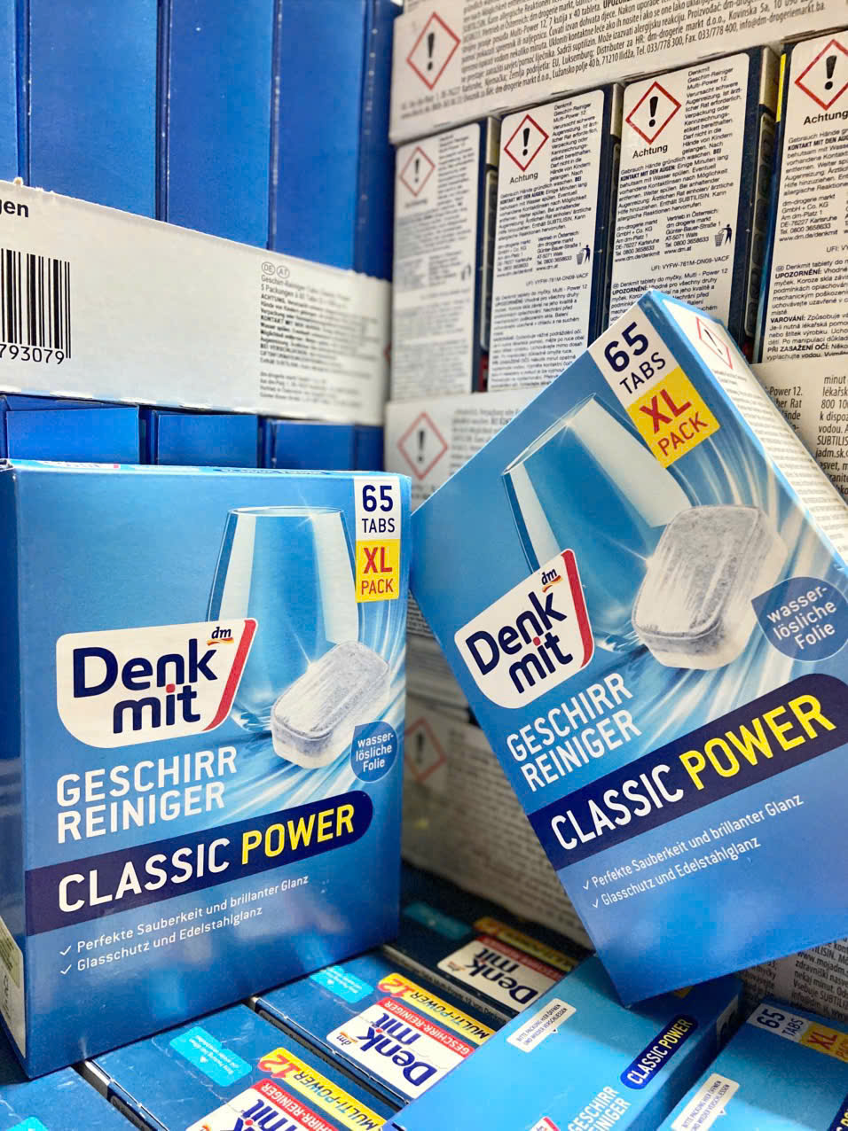 Viên rửa bát Denkmit Geschirr-Reiniger Classic Power, 65 viên Viên rửa bát Denkmit Geschirr-Reiniger Classic Power, 65 viên
