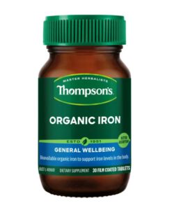 Viên sắt hữu cơ Thompson's Organic Iron, 30 viên