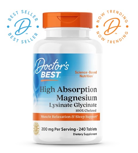 Viên uống bổ sung magie Doctor's Best High Absorption Magnesium, 240 viên Viên uống bổ sung magie Doctor's Best High Absorption Magnesium, 240 viên