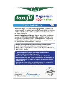 Viên uống bổ sung magie taxofit Magnesium 400 + Kalium, 30 viên