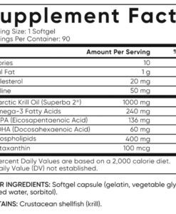 Viên uống dầu nhuyễn thể Sports Research Double Strength Omega-3 Krill Oil 1000mg, 90 viên