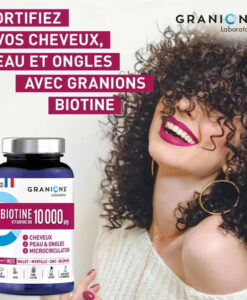 Viên uống Granions Biotin 10.000 µg đẹp da, tóc, móng, hỗ trợ mọc tóc, 60 viên