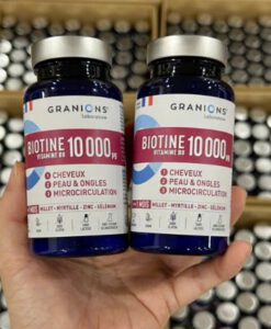 Viên uống Granions Biotin 10.000 µg đẹp da, tóc, móng, hỗ trợ mọc tóc, 60 viên