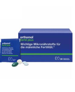 Viên uống Orthomol Fertil Plus cải thiện chất lượng tinh trùng nam giới, 30 gói