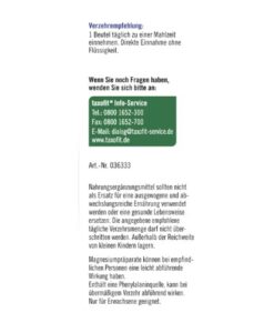 Viên ngậm taxofit Magnesium 400 + B1 + B6 + B12 + Folsäure, 20 gói