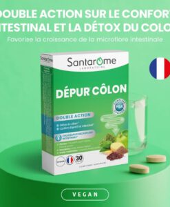 Viên uống thải độc đại tràng Santarome Dépur Côlon, 30 viên