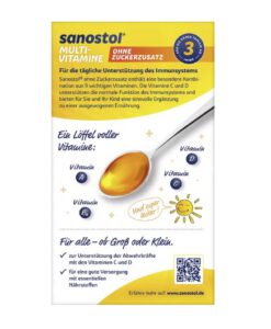 Vitamin tổng hợp Multi-Vitamin Sanostol số 3 cho trẻ từ 3 tuổi - không đường, 460ml