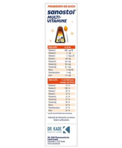 Vitamin tổng hợp Sanostol số 6 + sắt cho trẻ từ 6 tuổi, 460ml