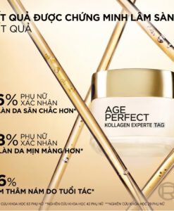 Bộ kem dưỡng ngày đêm Loreal Age Perfect Kollagen Experte làm mờ nám, săn chắc da, 2x50ml