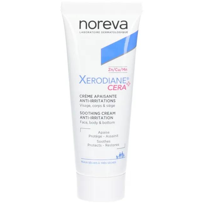 Kem dưỡng ẩm Noreva Xerodiane Cera+ Crème Anti-Irritations làm dịu, chống kích ứng, 40ml Kem dưỡng ẩm Noreva Xerodiane Cera+ Crème Anti-Irritations làm dịu, chống kích ứng, 40ml