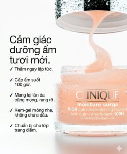 Kem dưỡng da Clinique Moisture Surge 100H Auto-Replenishing Hydrator cấp ẩm chuyên sâu, 50ml