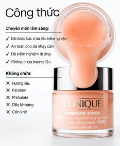 Kem dưỡng da Clinique Moisture Surge 100H Auto-Replenishing Hydrator cấp ẩm chuyên sâu, 50ml