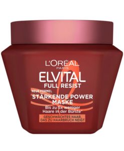 Kem ủ tóc Loreal Paris Elvital Full Resist tăng cường cho tóc yếu, giảm gãy rụng, 300ml