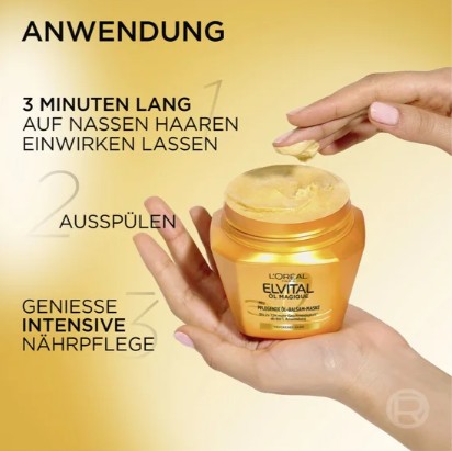 Kem ủ tóc Loreal Paris Elvital Öl Magique cho tóc khô, 300ml Kem ủ tóc Loreal Paris Elvital Öl Magique cho tóc khô, 300ml