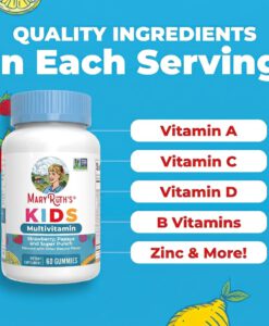 Kẹo dẻo vitamin tổng hợp MaryRuth's Kids Multivitamin Gummies cho trẻ từ 4 tuổi, 60 viên
