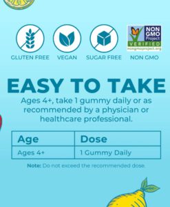 Kẹo dẻo vitamin tổng hợp MaryRuth's Kids Multivitamin Gummies cho trẻ từ 4 tuổi, 60 viên