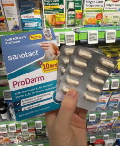 Men vi sinh Sanotact ProDarm Kapseln hỗ trợ đường ruột, 20 viên