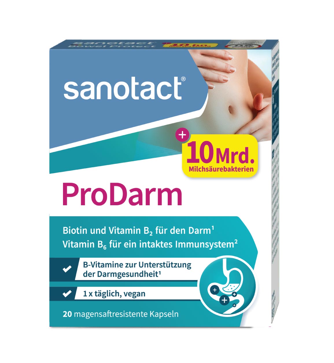 Men vi sinh Sanotact ProDarm Kapseln hỗ trợ đường ruột, 20 viên Men vi sinh Sanotact ProDarm Kapseln hỗ trợ đường ruột, 20 viên
