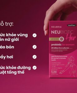 Men vi sinh NEUBRIA NeuBiotic Her bổ sung lợi khuẩn cho phụ nữ, 30 viên