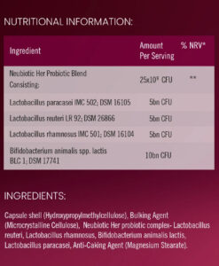 Men vi sinh NEUBRIA NeuBiotic Her bổ sung lợi khuẩn cho phụ nữ, 30 viên
