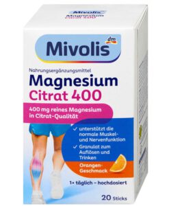 Mivolis Magnesium Citrat 400 Granulat bổ sung magie citrate, 20 gói