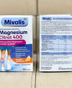 Mivolis Magnesium Citrat 400 Granulat bổ sung magie citrate, 20 gói