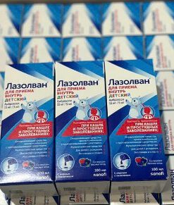 Siro ho Nga Lazolvan trị ho, long đờm, 100ml